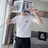 精神小伙短袖圆领T恤2025夏季新款印花男士体恤C203-8831-P38，男装T恤，电商C208