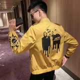 社会小伙春季男士修身立领印花夹克青春流行休闲外套C203-1001P95,男装夹克,电商C208, 社会小伙春季男士修身立领印花夹克青春流行休闲外套C203-1001P95,男装夹克,电商C208,