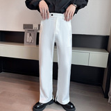 轻奢风男士薄款阔腿裤夏季白色时尚潮流冰丝休闲裤C203-6698-P58,男装休闲裤,电商C208,电商基地 轻奢风男士薄款阔腿裤夏季白色时尚潮流冰丝休闲裤C203-6698-P58,男装休闲裤,电商C208,电商基地