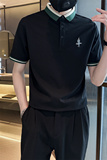 2025夏季新款男士短袖t恤青少年半袖休闲翻领Polo衫C203-8864-P58，男装T恤，电商C208
