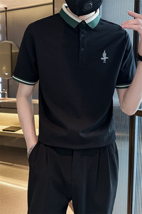 2025夏季新款男士短袖t恤青少年半袖休闲翻领Polo衫C203-8864-P58图片
