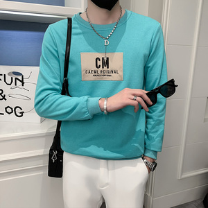 2026春季新款男士圆领套头卫衣刺绣修身上衣C203-5060-P4868，男装卫衣，电商C208