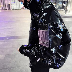 青年小伙冬季男士加厚保暖棉衣亮面休閑立領(lǐng)外套DS-C203-1046P128圖片