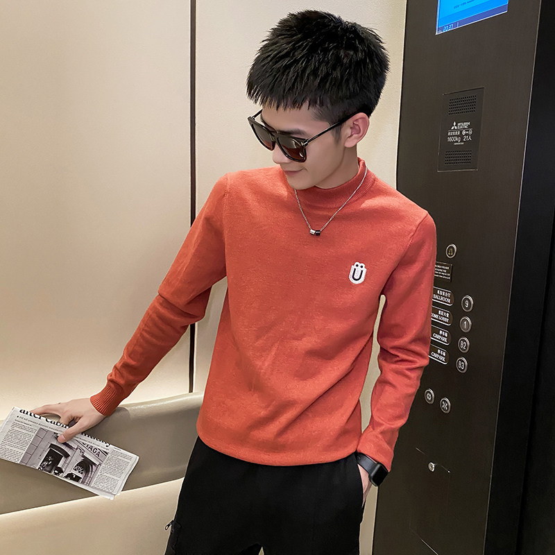 青少年学生冬季男生长袖套头针织衫圆领刺绣软糯毛衣C203-5293P58,男装针织衫/毛衣,电商C208