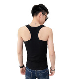 精神小伙夏季男士纯色工字背心薄款修身圆领T恤C203-5271-特P18，男装背心/马甲，电商C208