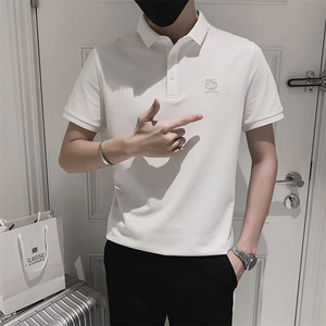 2026夏天新款男士短袖Polo衫青年纯色韩版修身t恤C203-8816-P58图片