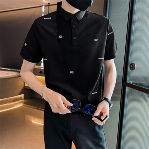 社会小伙夏季男士刺绣polo衫翻领短袖t恤半袖上衣男C203-8852-P58图片