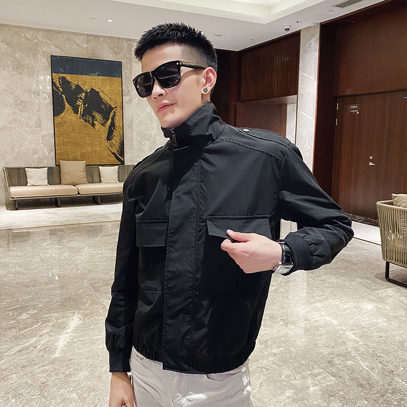 精神小伙2026秋季新款男士立领工装夹克休闲外套C203-5072P60控88，男装夹克，电商C208