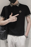 POLO衫男短袖夏季2026新款衬衫男士T恤修身翻领高端刺绣男装8808，男装T恤，电商C208