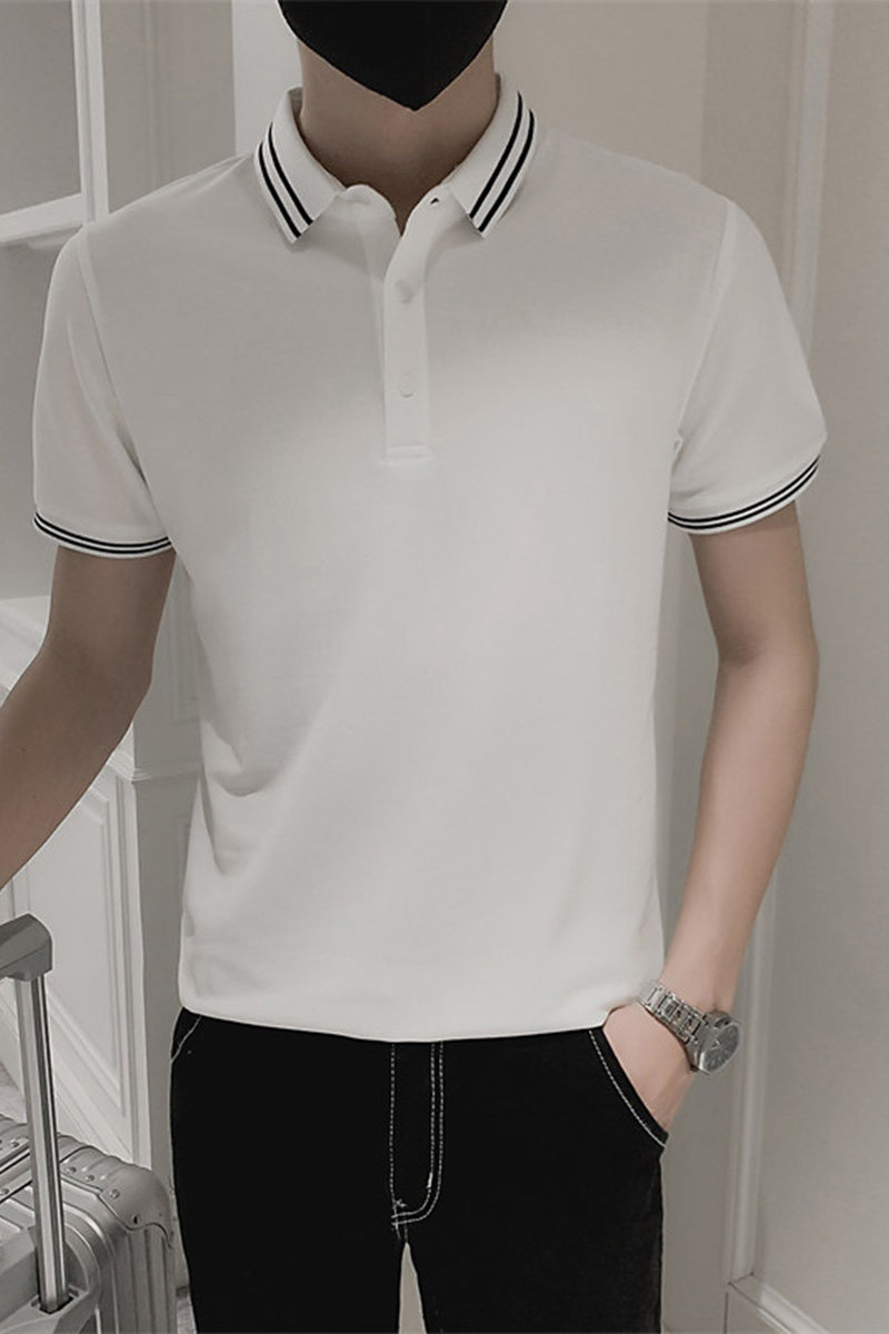 2026夏季新款男士休闲Polo衫时尚潮流上午短袖T恤C203-8804-P58,男装T恤,电商C208