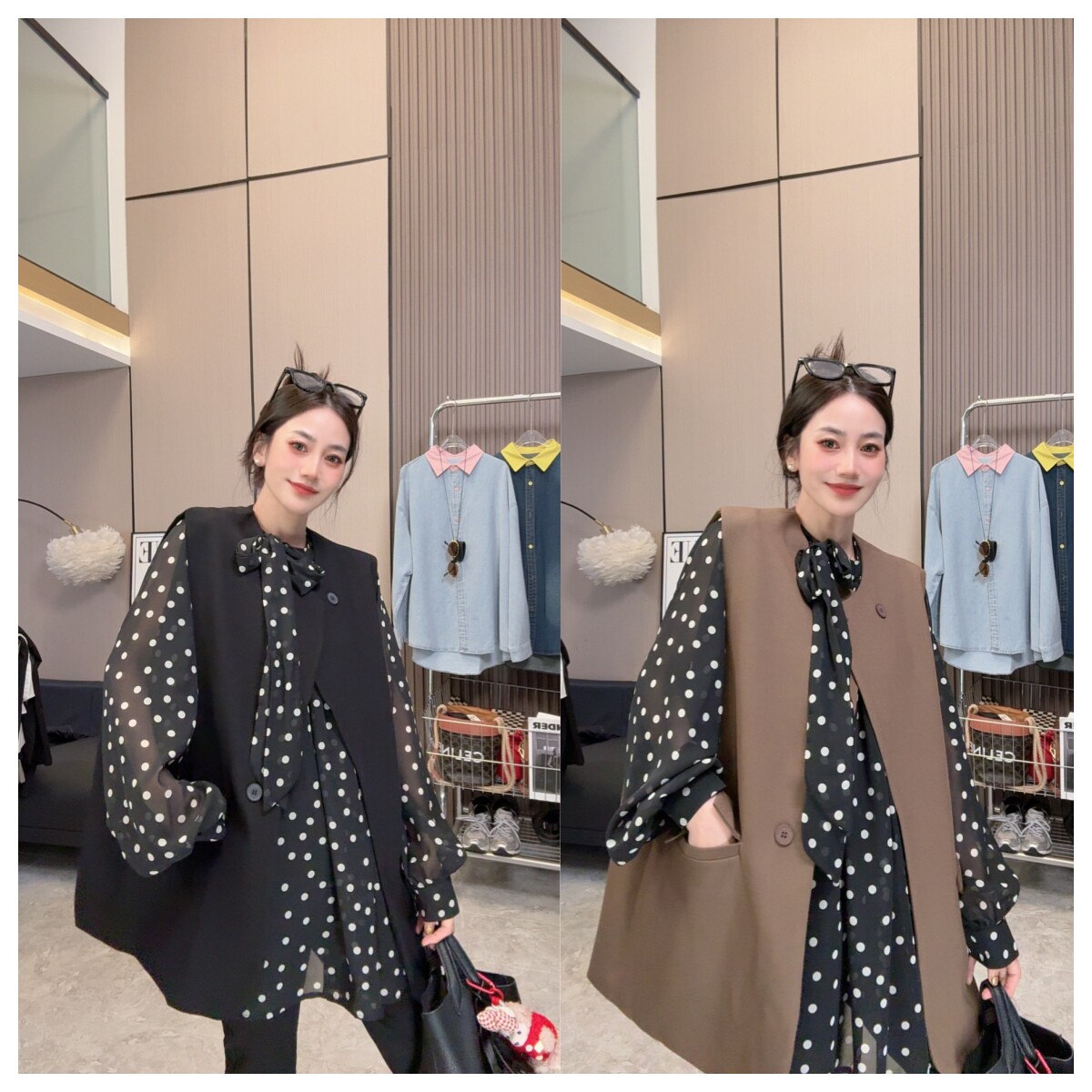 【时髦单品】~时尚气质高级感欧货西装宽松马甲