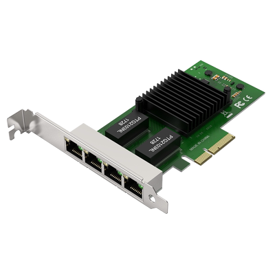 必籁克4口千兆网卡PCI-E4X网卡