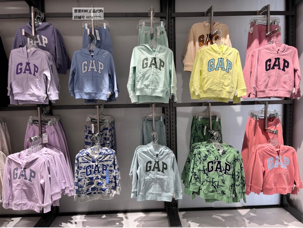 gap男女童圈织卫衣新款童装外套春秋儿童装837957/762922/749379