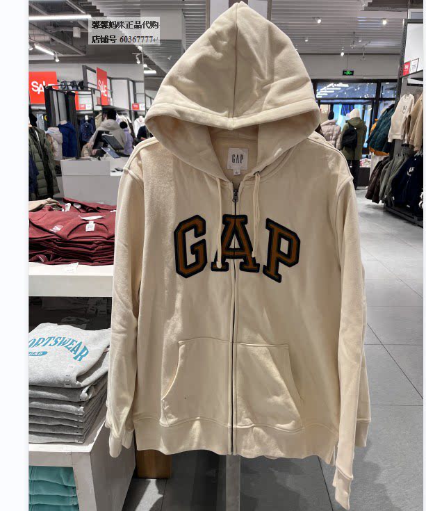 休闲拉链Gap情侣装卫衣图片