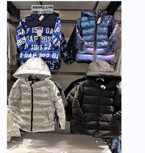 Gap2 连帽羽绒服400228男孩女宝宝厚外套 14岁男女童大童秋冬新款