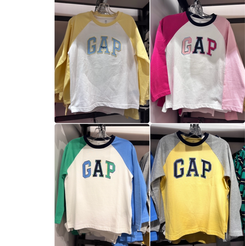 国内代购Gap男女童新款长袖T恤上衣童装853208/862007/861987