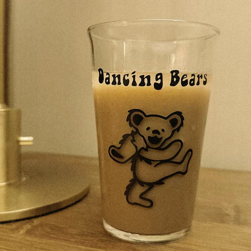 “小熊杯” 跳舞小熊Dancing Bears玻璃杯喝水杯浪漫主义或野蛮