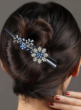 韩国牛角夹大号盘发鸭嘴夹子头饰妈妈发卡长发夹一字夹后脑勺抓夹