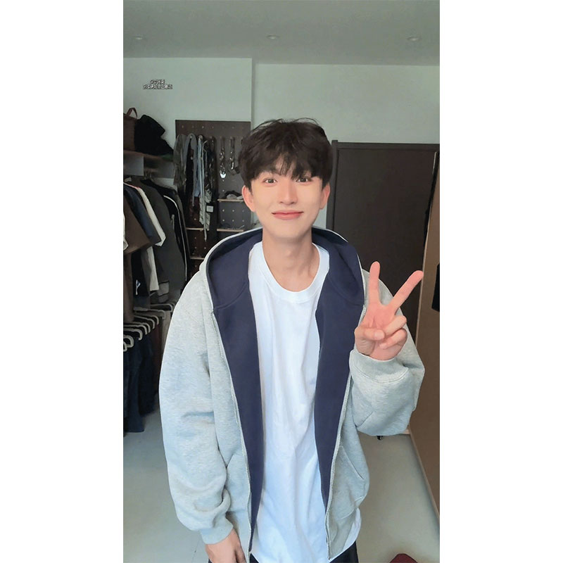 cleanfit灰色重磅拉链开衫卫衣