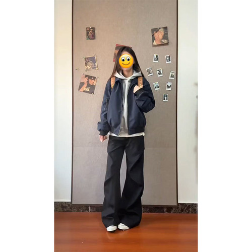 FOYGOB藏青色飞行夹克