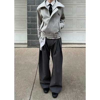 staythenight打褶A字西裤男款