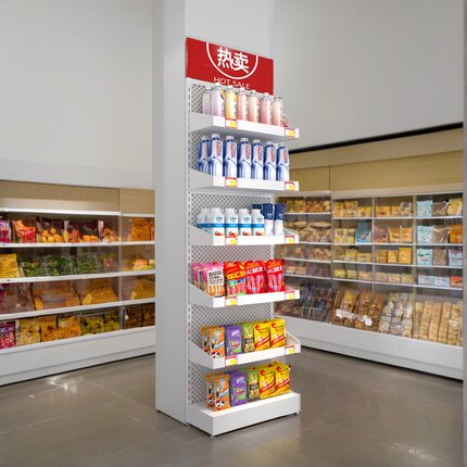 便利店商场零食货架置物架超市饮料移动玩具展示架收银台多层架子
