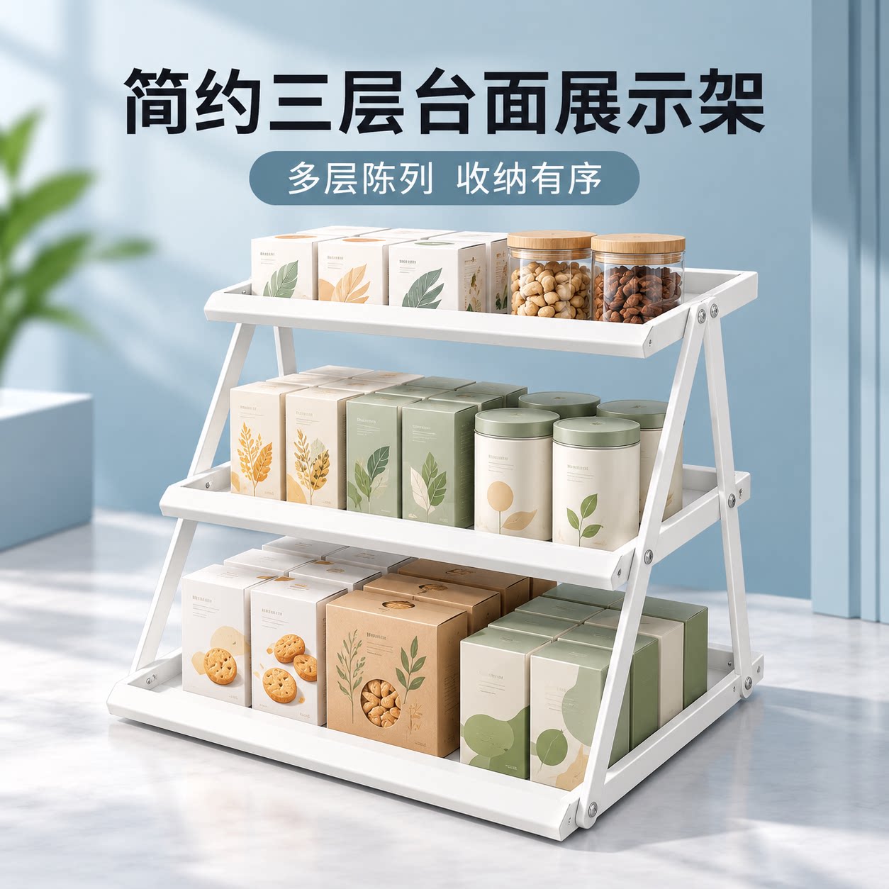 超市小型零食桌面置物架