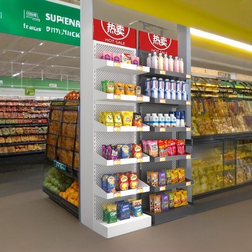 超市槟榔零食多层药店端头促销架
