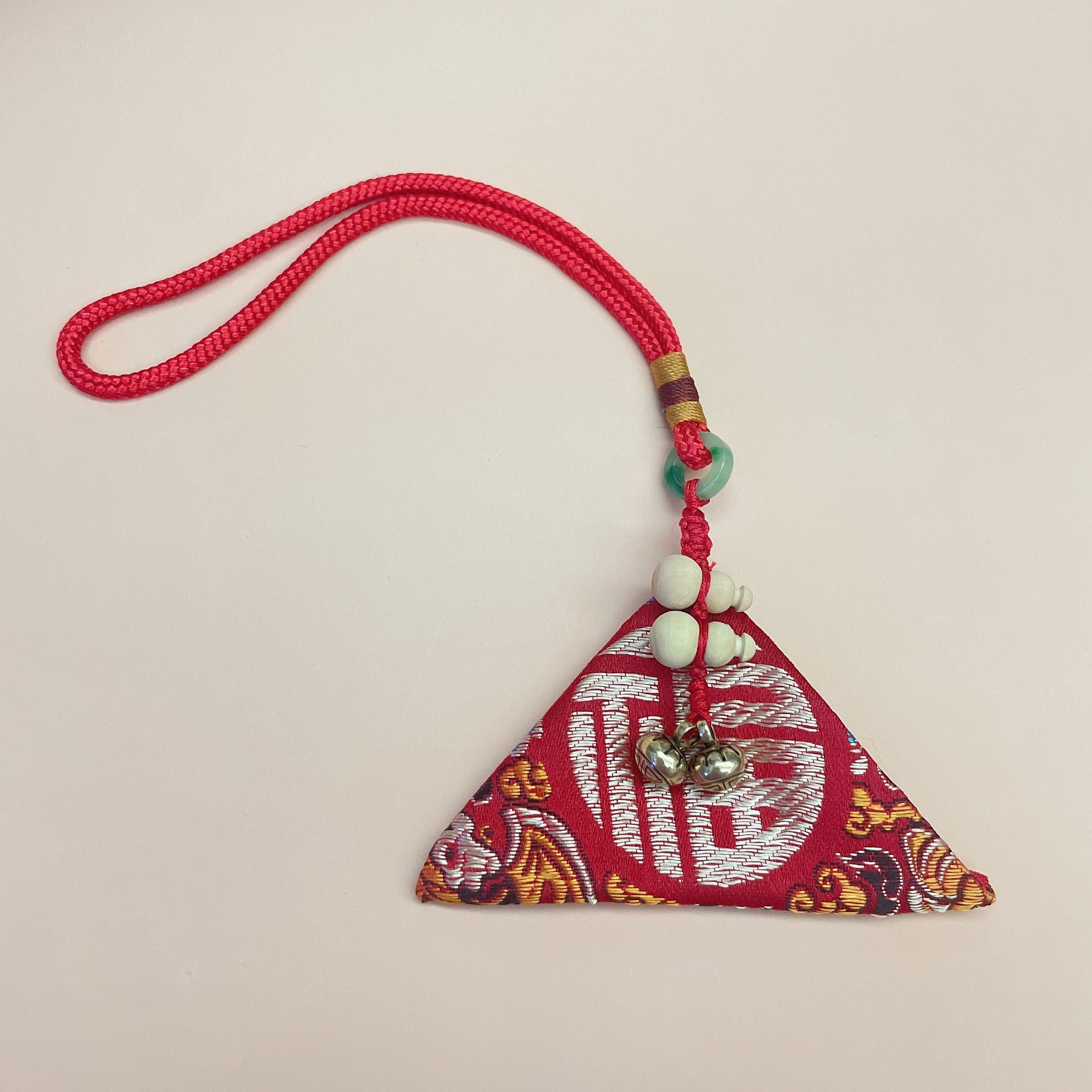 三角平安符袋福袋免缝潮汕红花仙草枝葫芦铜钮扣汽车挂件礼物