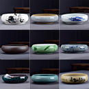 大号陶瓷水培铜钱草专用花盆清仓简约水仙一叶莲碗莲荷花家用桌面