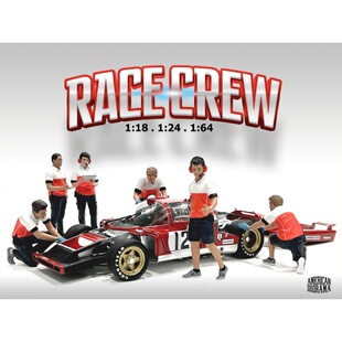 American Diorama AD 1:18 Race Crew 汽车维修技师 人偶模型场景