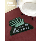 浴室防滑防滑垫床边毯 ins风 绿意之家系列 绿色系I人专属床边毯