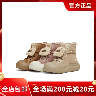 天美意玩具总动员联名厚底加绒雪地靴棉鞋 女高帮短靴CP545DZ5