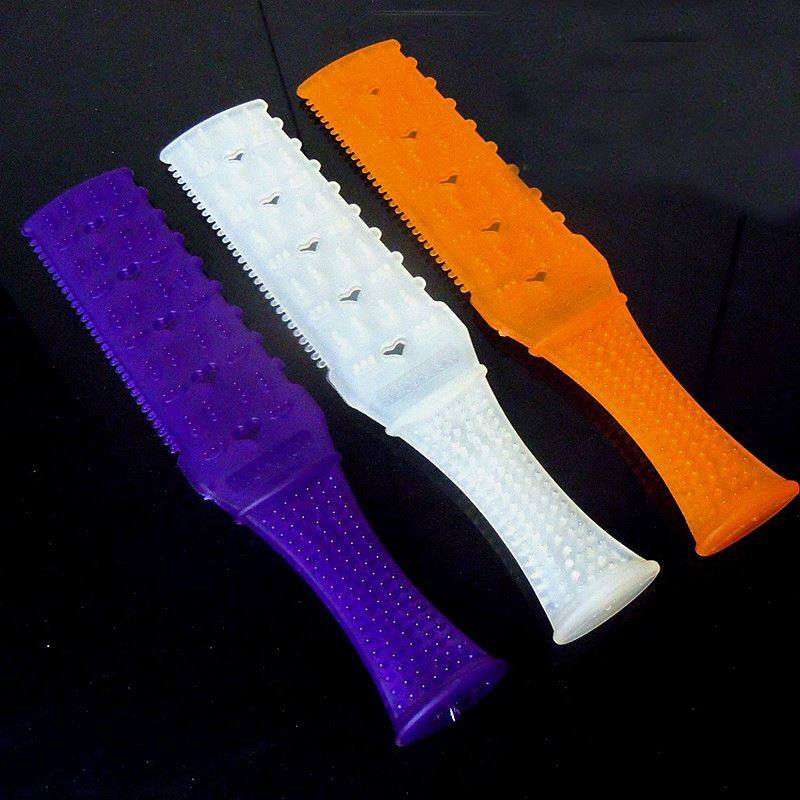 力美吉健身拍经络拍环保拍多功能拍打按摩拍痧棒硅胶拍痧板敲背拍