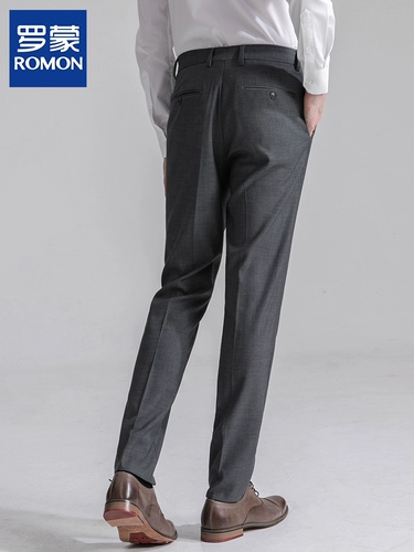 Штаны, черный осенний пиджак классического кроя, зимний костюм, свободный прямой крой