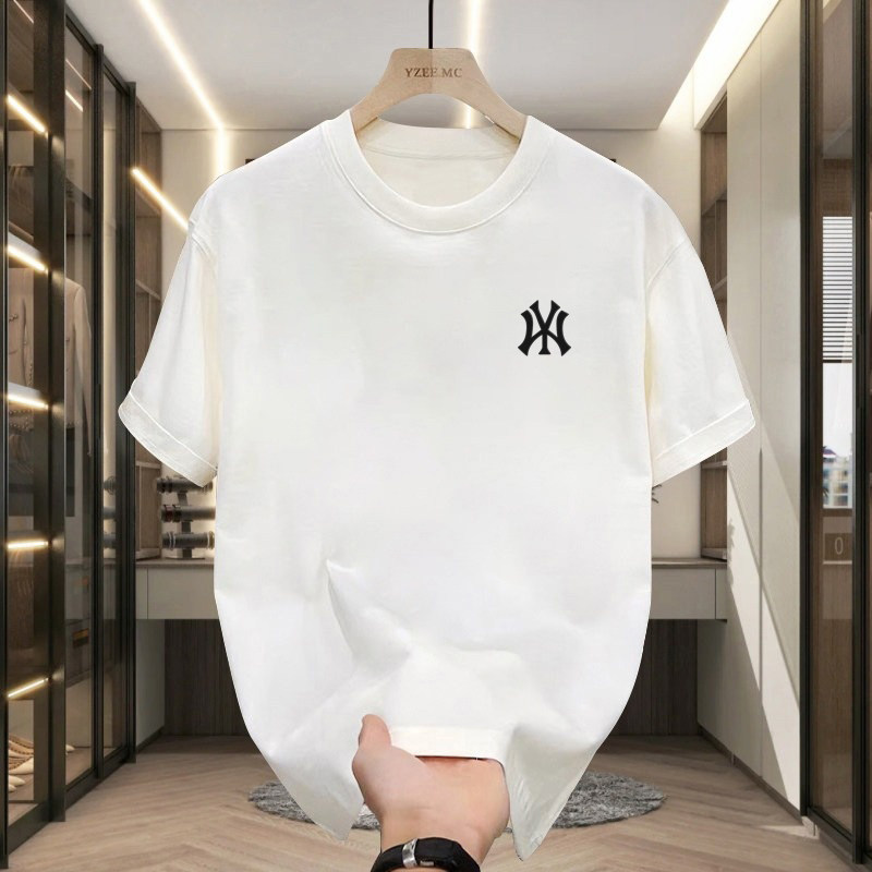 奥特莱斯新款夏季纯棉短袖T恤男女宽松休闲百搭半袖圆领上衣潮牌