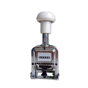 打码器日期打码机号码机6位手动银行打号机3位编号码连续页码数字打号器打印章油墨可调生产编码全自动页码机