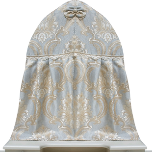 梳妆台镜子遮挡帘梳妆台镜罩化妆镜遮挡帘镜子帘隔断风水帘镜子罩