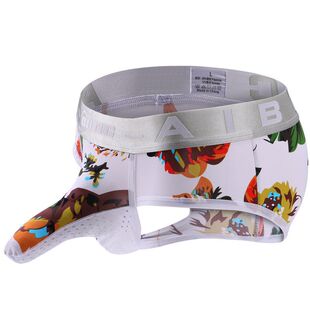 中山内裤印花男士三角裤透气速干枪弹分离三角头男用比基尼薄款