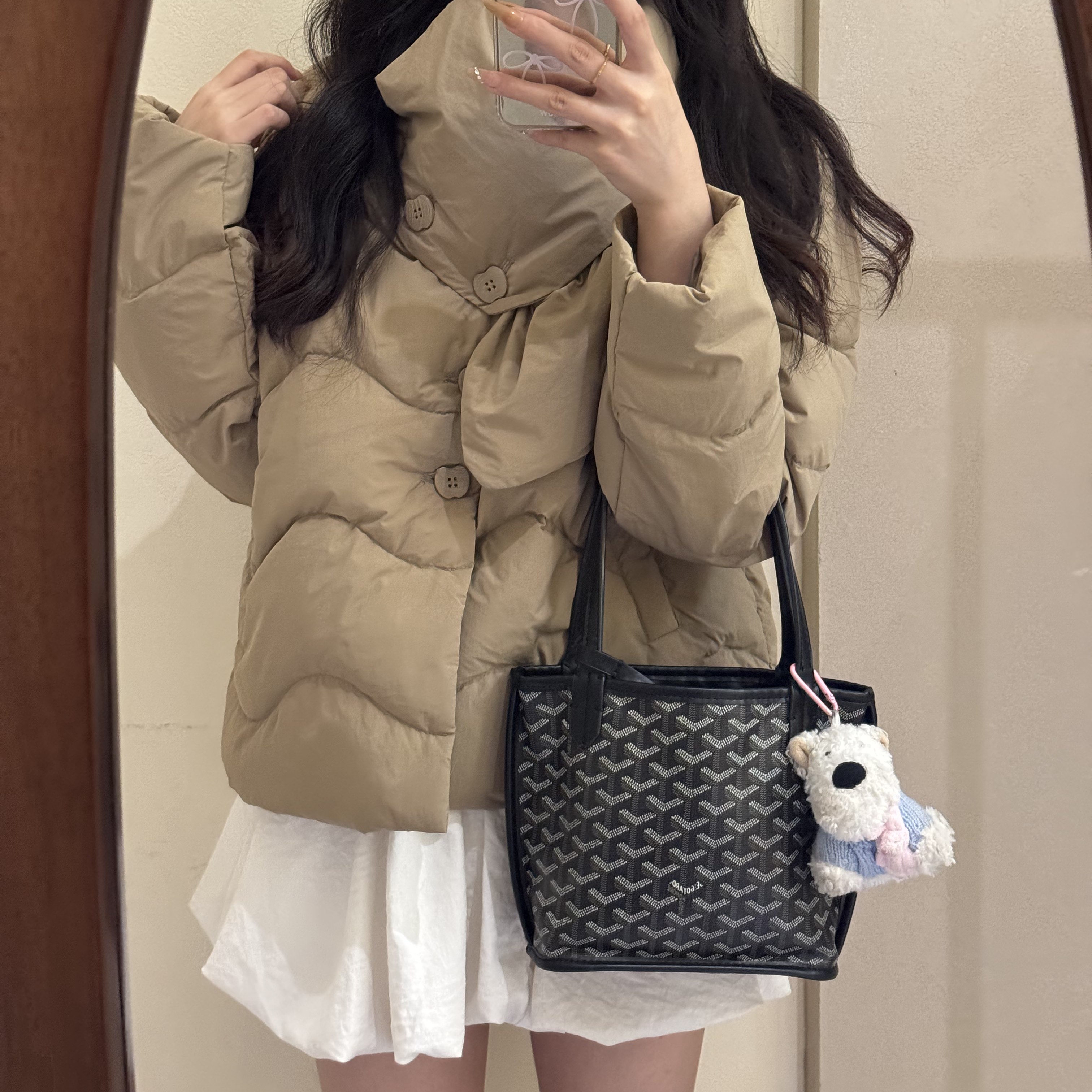 V领苹果扣加厚显瘦保暖羽绒服外套(配可拆卸围巾)  N0819#  CZX,女装/女士精品,羽绒服,淘宝优惠券,粉丝福利购,淘宝优惠卷