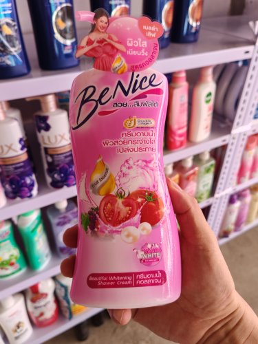 泰国benice沐浴露水果缤纷蜜桃绣球花柔滑保湿嫩肤清洁冰爽荔枝
