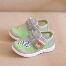 3岁宝宝透气网鞋 男女童运动鞋 实心底0 夏季 软底防滑婴儿学步鞋