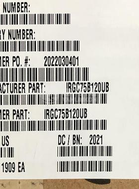 IRGC75B120UB Infineon 集成电路(IC) 现货供应