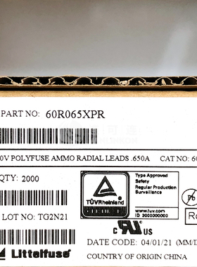 60R065XPR  Littelfuse  保险丝  现货库存