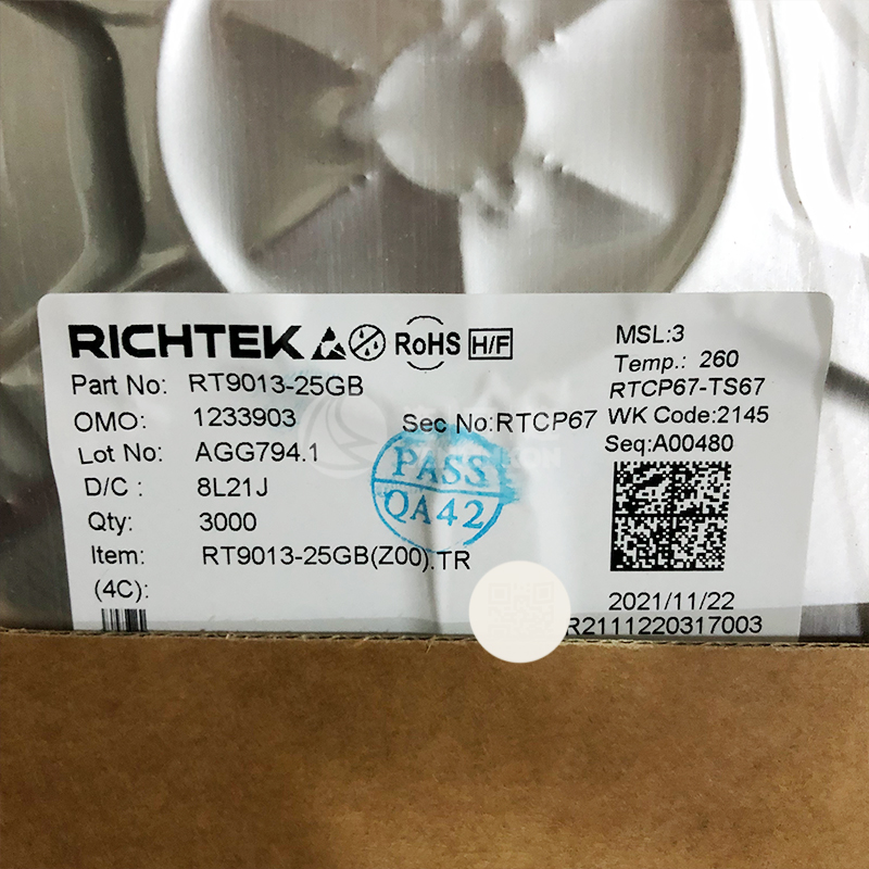 RT9013-25GB RICHTEK 集成电路（IC） 现货供应