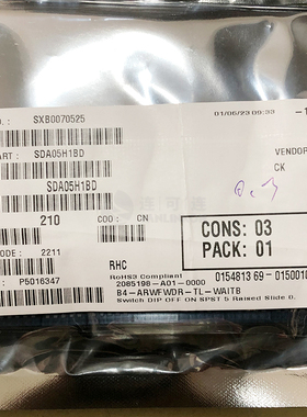 SDA05H1BD C&K DIP,SIP拨码开关 现货供应