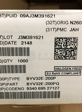 BYV32E-200PQ WEEN 分立式器件/分立式半导体 现货供应