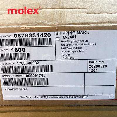 87833-1420 878331420莫仕molex连接器 接插件 14P外壳 2mm 亚屹