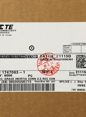 1747063-1 TYCO泰科TE安普AMP连接器 接插件端子 现货