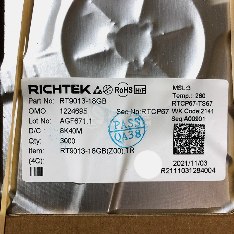 RT9013-18GB RICHTEK稳压器-线性 现货供应